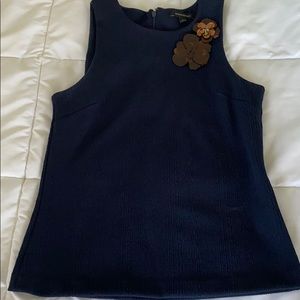 Banana Republic floral broach blouse